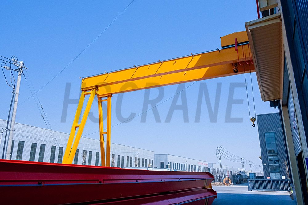 Опорная нога полумостового крана