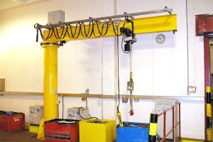 консольный кран европейского типа на колонне