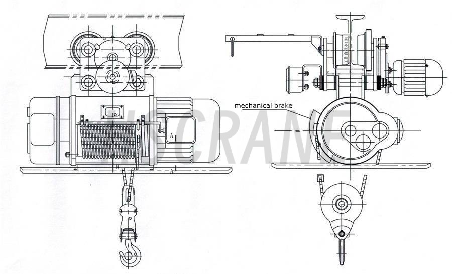 Металлургический электрический тельфер-4
