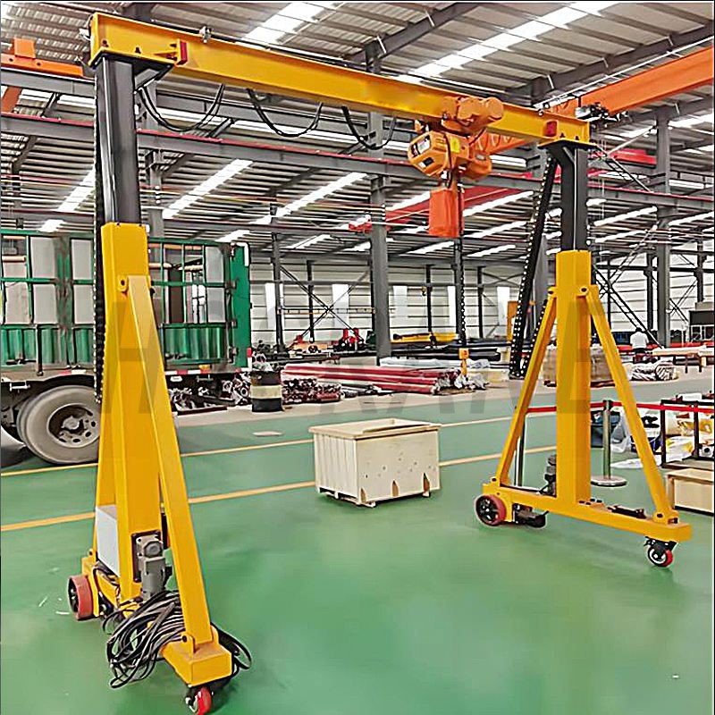 Портативный регулируемый козловой кран