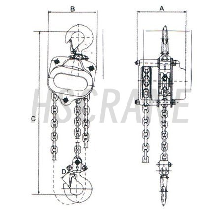 Треугольная цепная таль-1