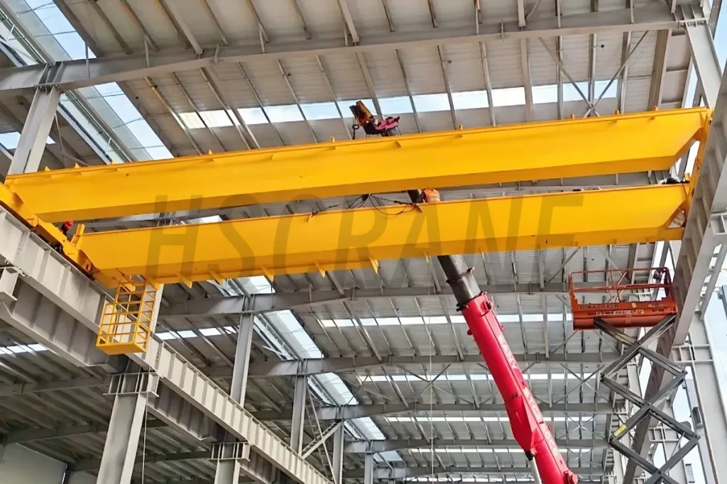 Двухбалочный мостовой кран QD 10/5t успешно отправлен на завод в Индонезию