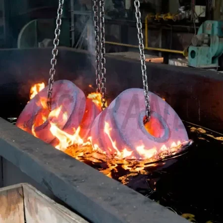 Подъемный кран для закалки металлов